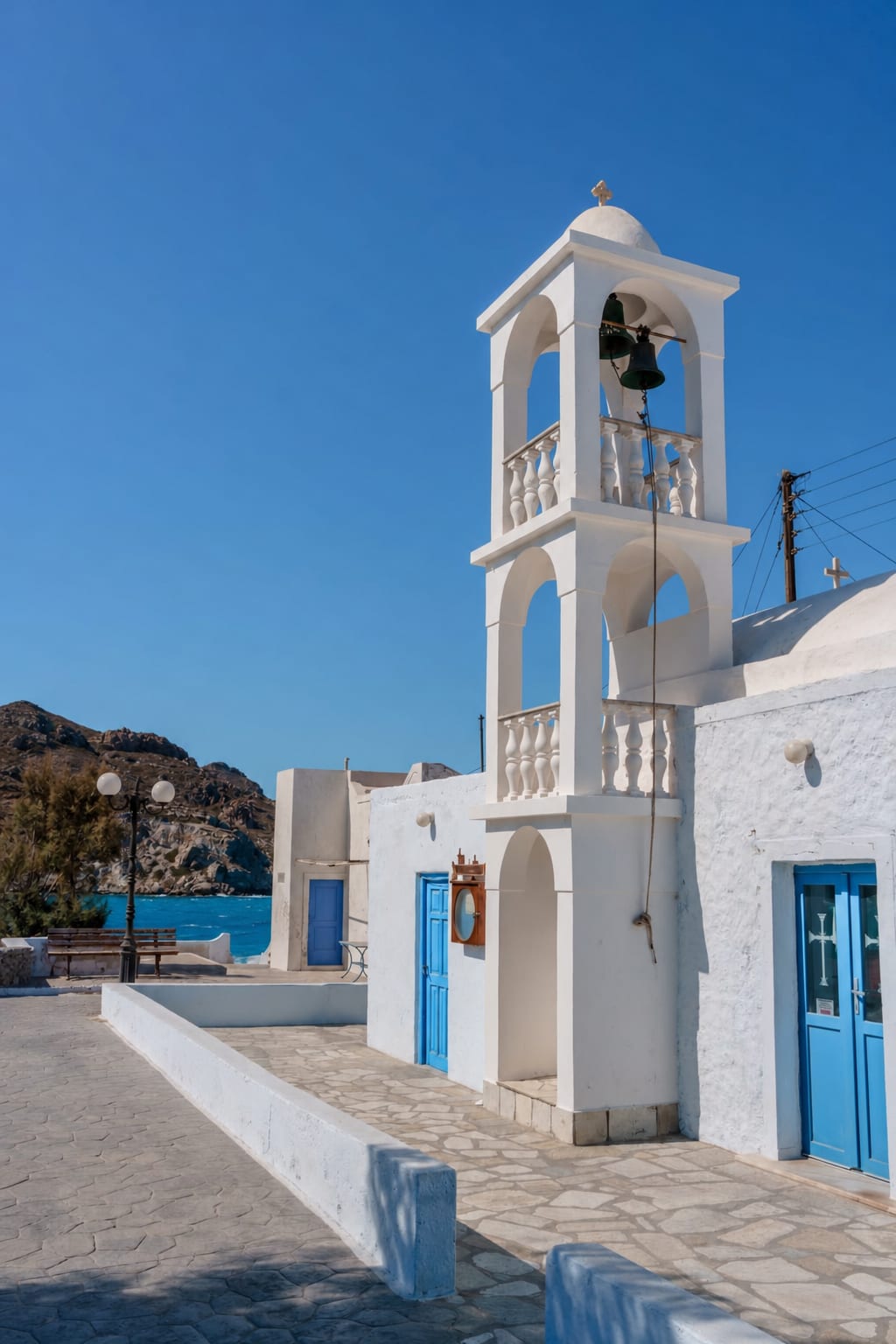 Mandrakia village on Milos, a coastal stop during an island trip.