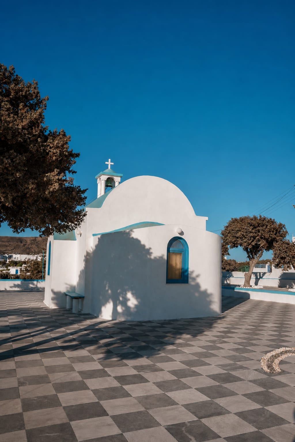 Pollonia on Milos during a three-day trip around the island.