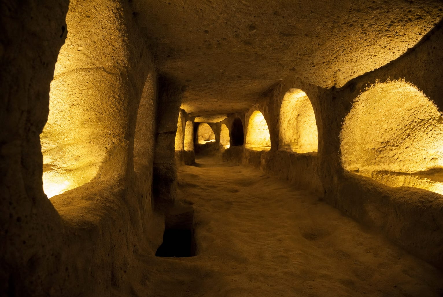 Catacombs of Milos, an important historic site on the island.
