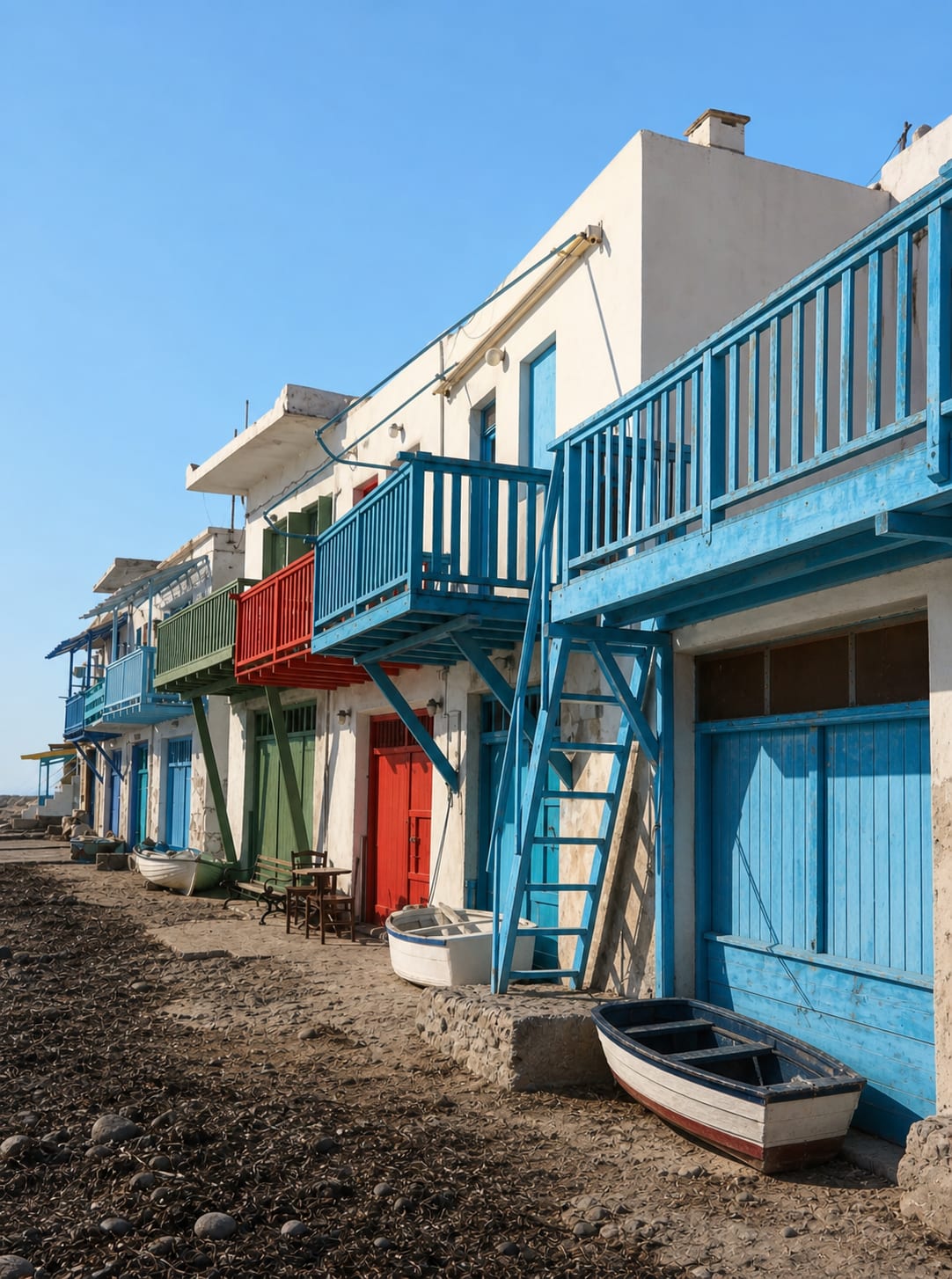 Klima village on Milos, a scenic stop during an island road trip.