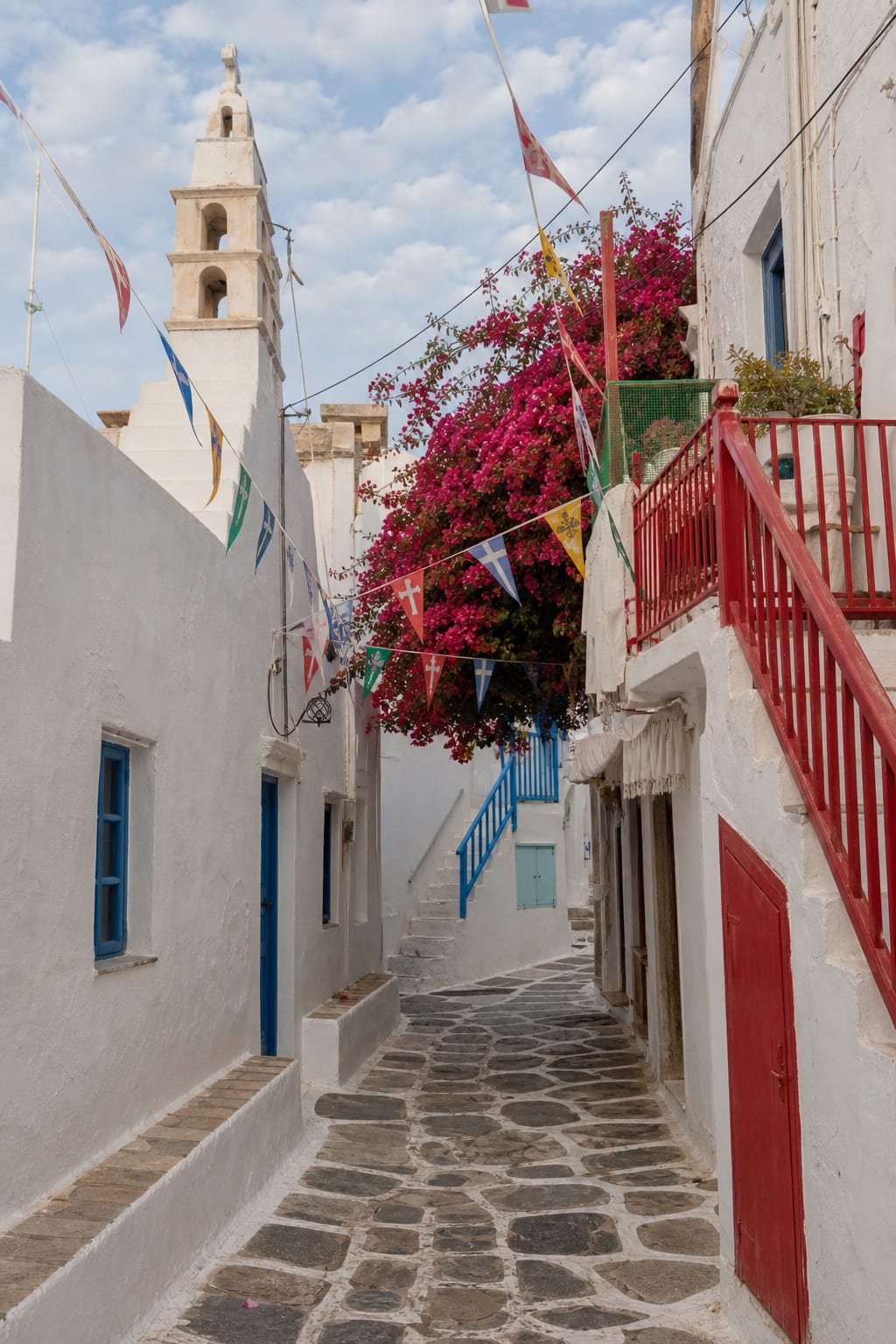 Mykonos island scenery during a three-day travel itinerary.