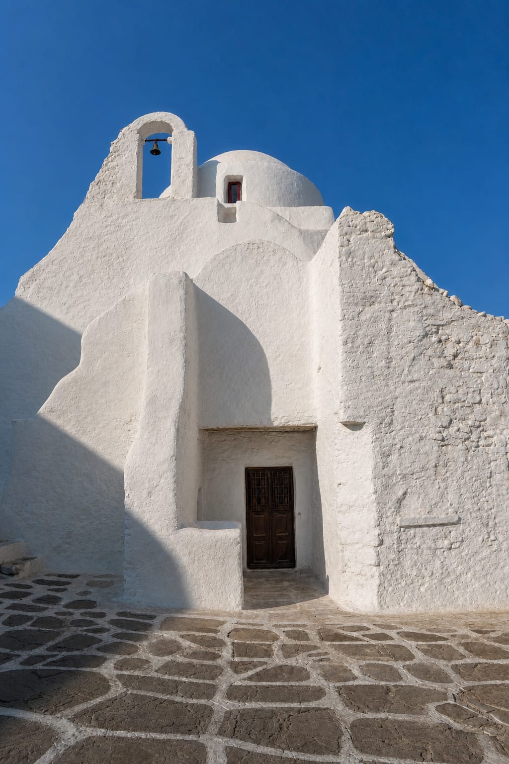 Panagia Paraportiani church in Mykonos, a notable stop in Chora.