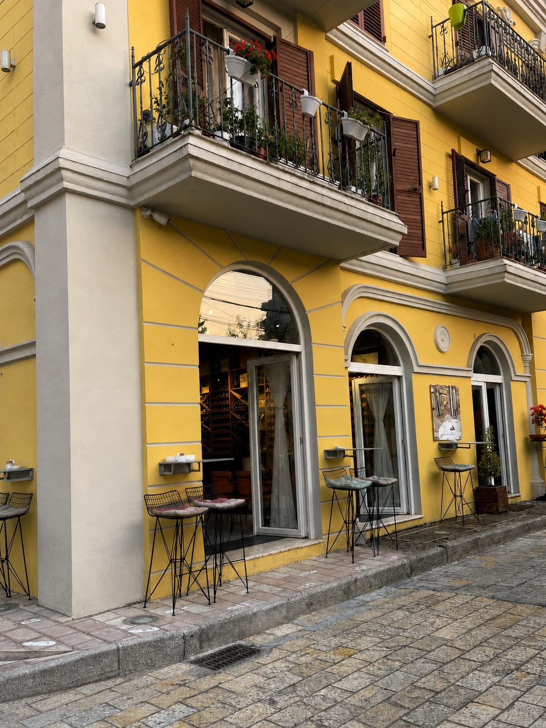 Street scene in Shkoder, Albania