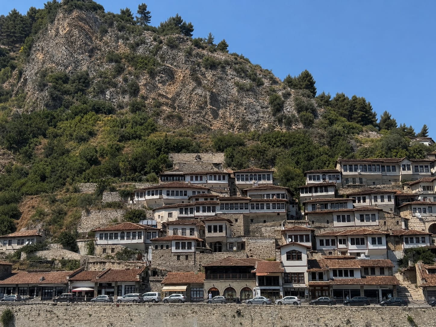 Historic city of Berat on an Albania road trip itinerary