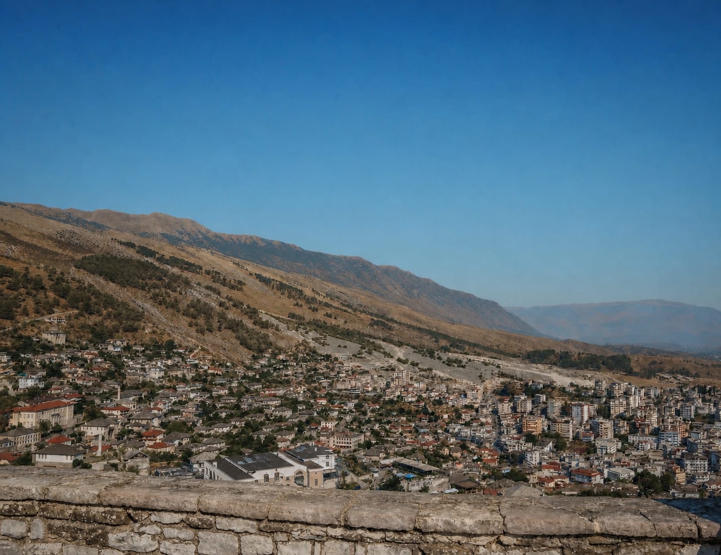 Gjirokaster Castle on an Albania road trip itinerary