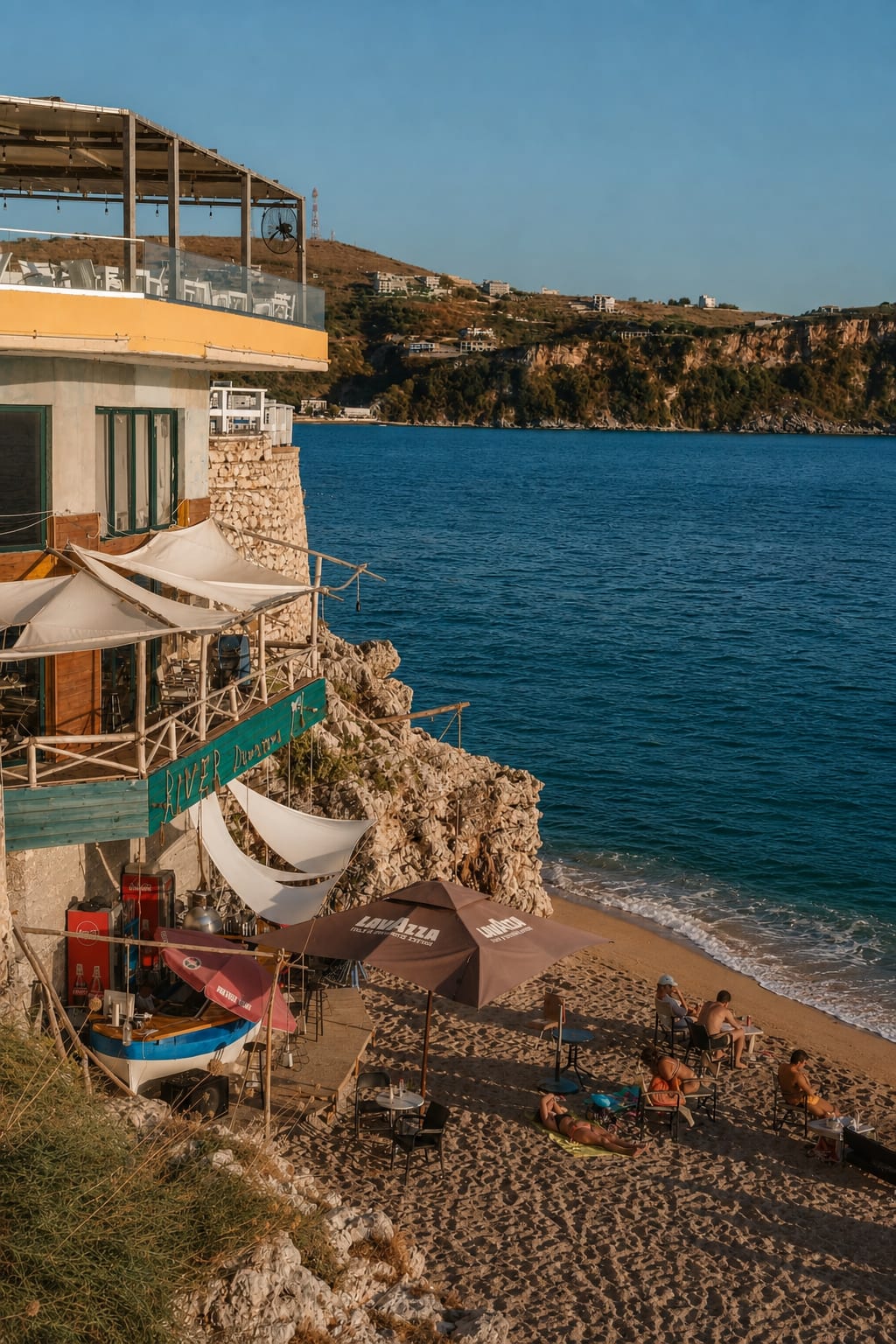 Himare Beach on the Albanian Riviera