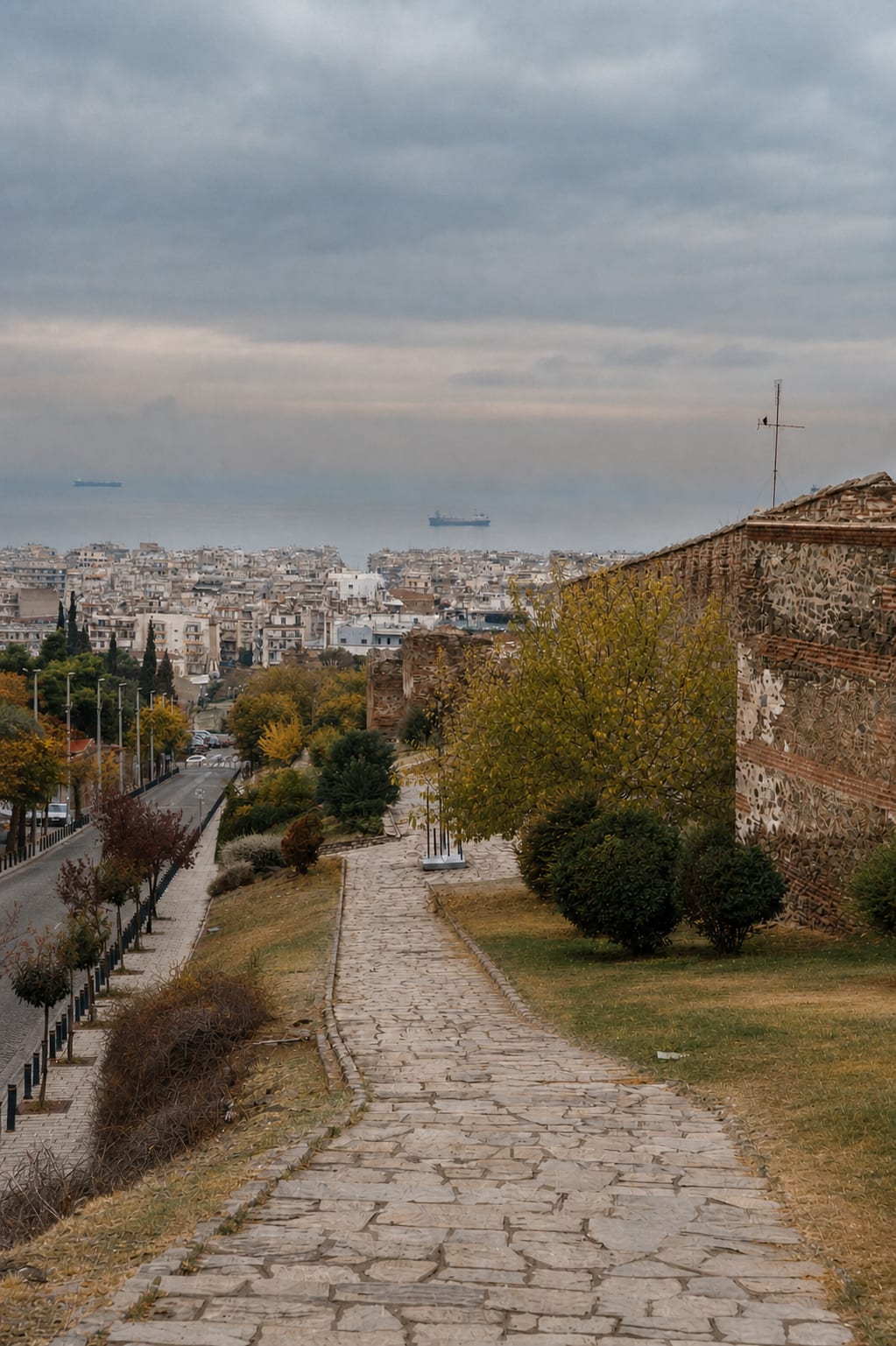 Thessaloniki city destination with urban scenery in Greece