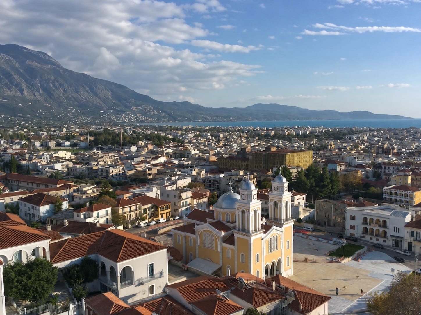 Kalamata city destination for a road trip in Greece