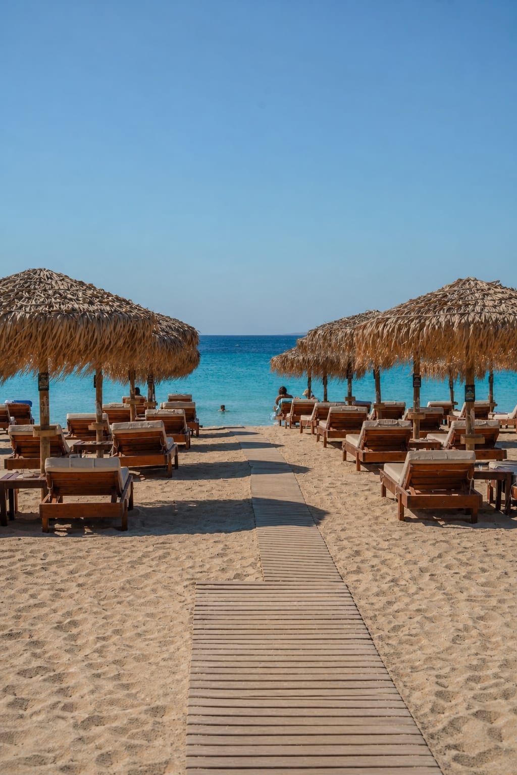 Agios Prokopios Beach, a well-known seaside destination on Naxos.