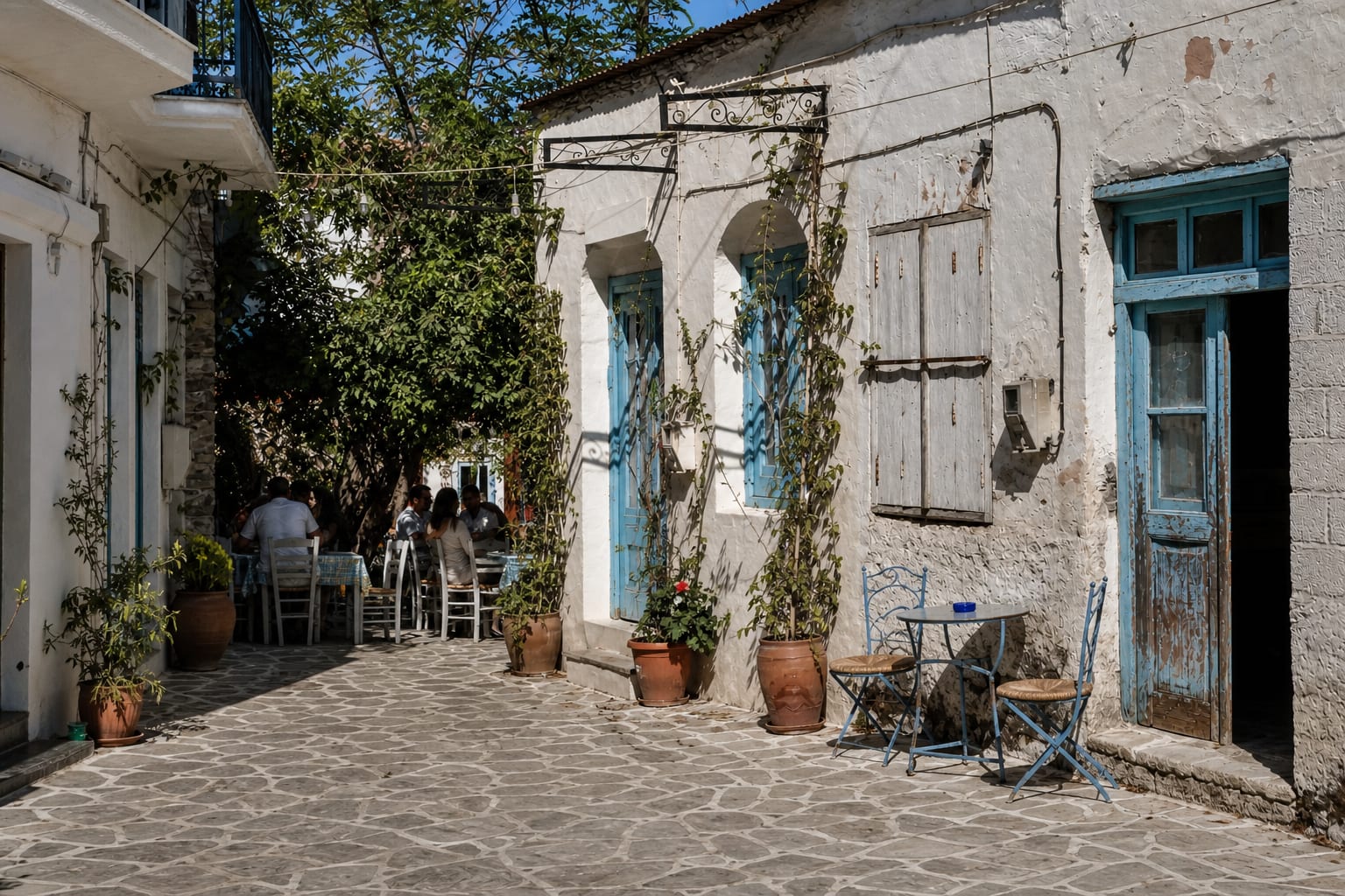 Halki village in Naxos, a traditional stop on a Greece itinerary.