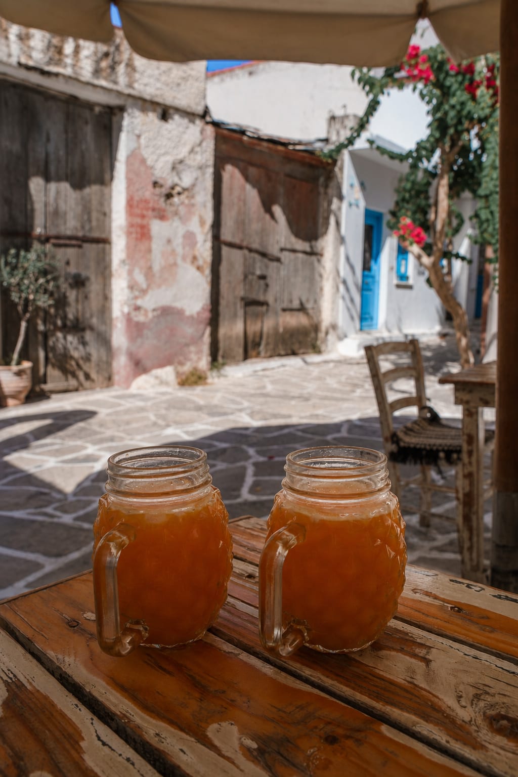 Halki village on Naxos with traditional island architecture and charm.