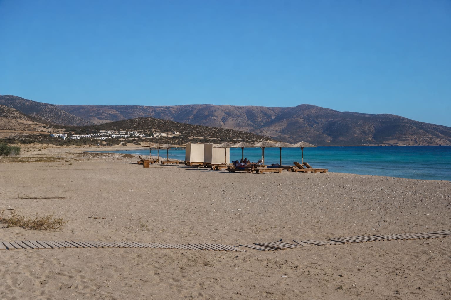 Pyrgaki coastal area on Naxos, a scenic stop for island exploration.