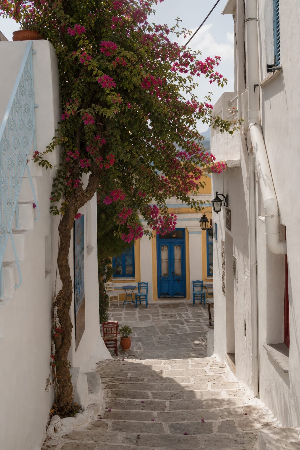 Lefkes in Paros, a traditional Greek village with Cycladic charm.