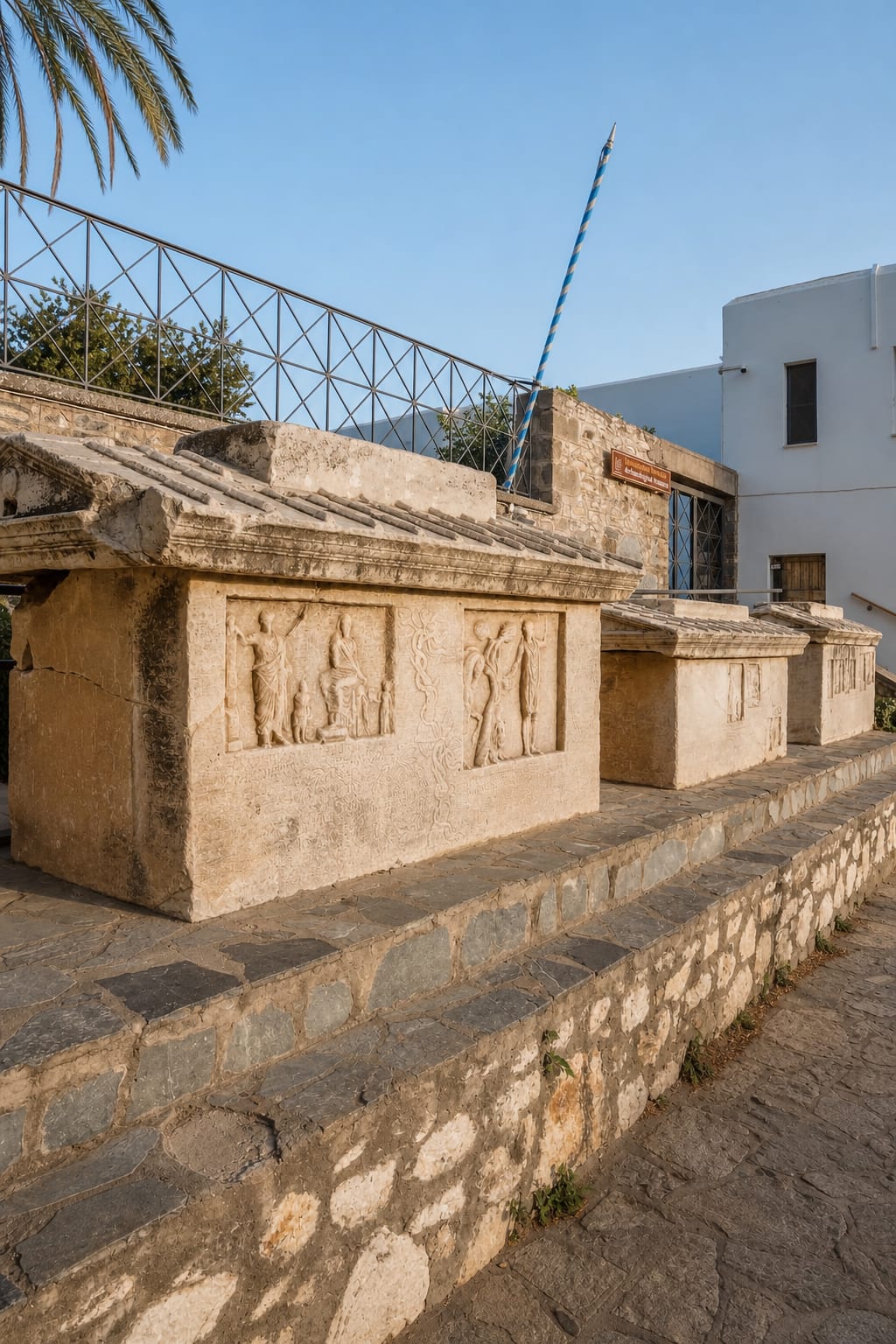 Archaeological Museum of Paros in Parikia with exhibits on island history.