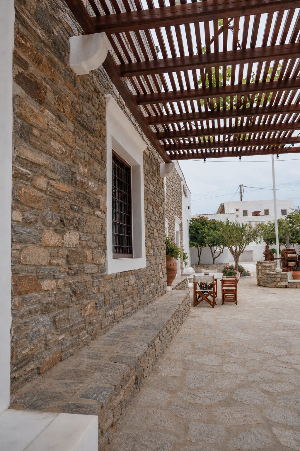Moraitis Winery in Paros, a local winery with traditional wine tasting.