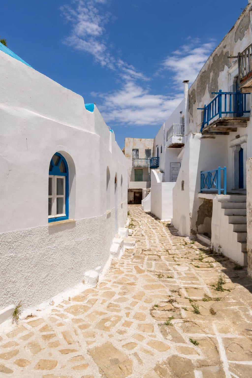 Antiparos island landscape and quiet coastal atmosphere near Paros