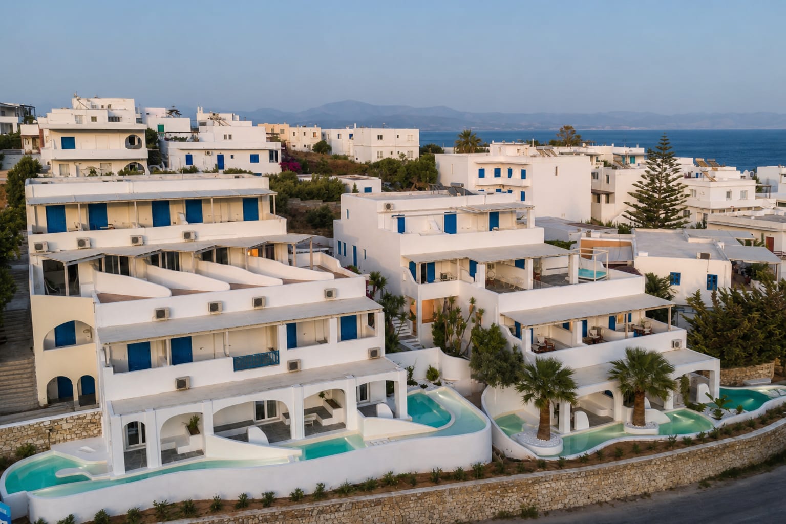 Aloni Hotel accommodation in Piso Livadi on Paros island