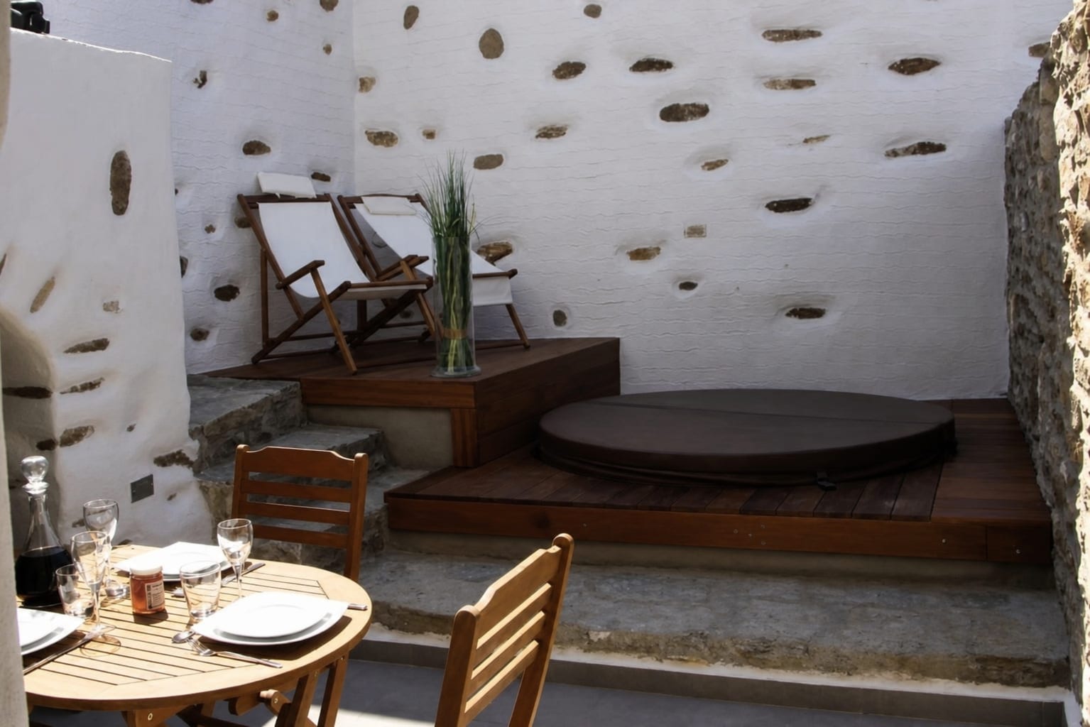 Villa Byzantino hotel accommodation in Lefkes on Paros island