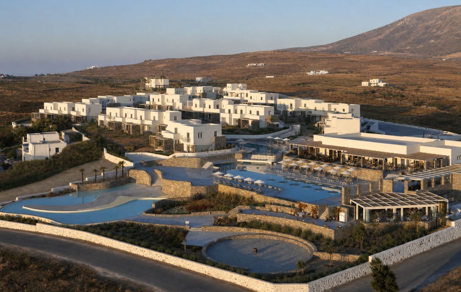 Summer Senses luxury resort hotel near the beach on Paros