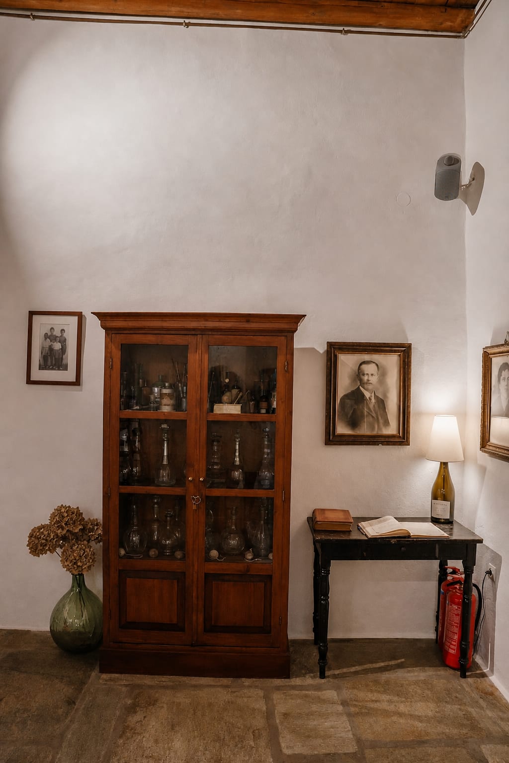 Interior of Moraitis Winery on Paros island