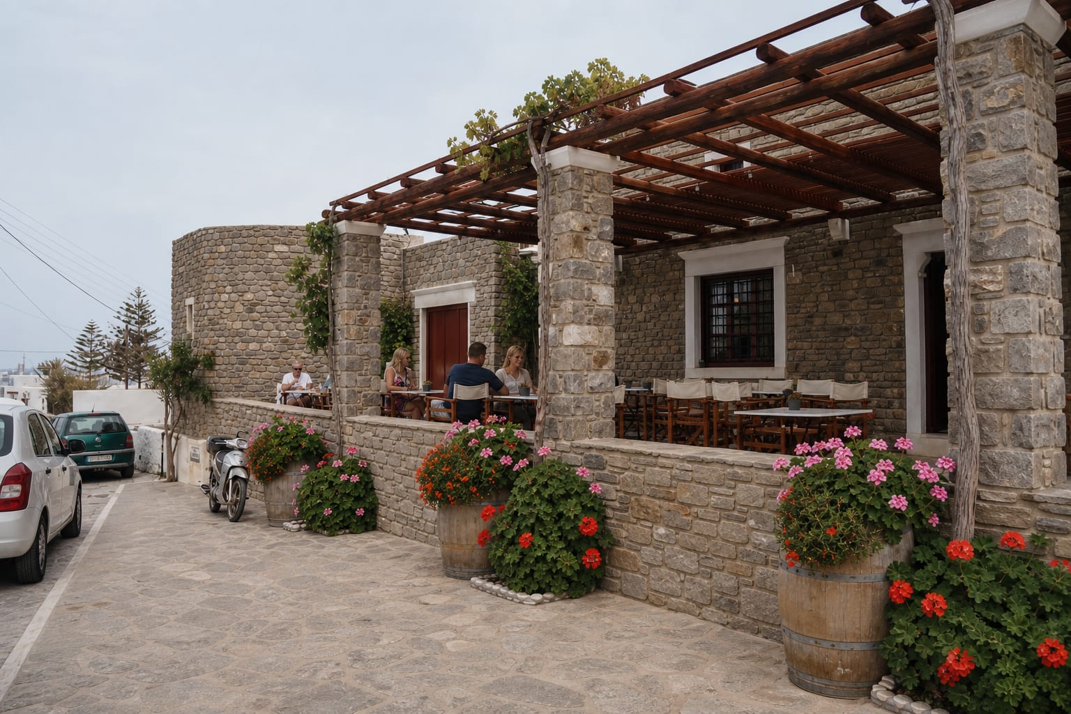 Wine tasting experience at Moraitis Winery on Paros island