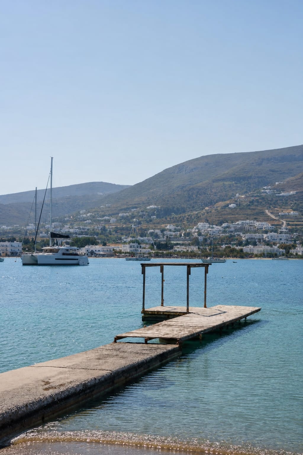 Cabana Beach Club on Paros with coastal seating and beach views