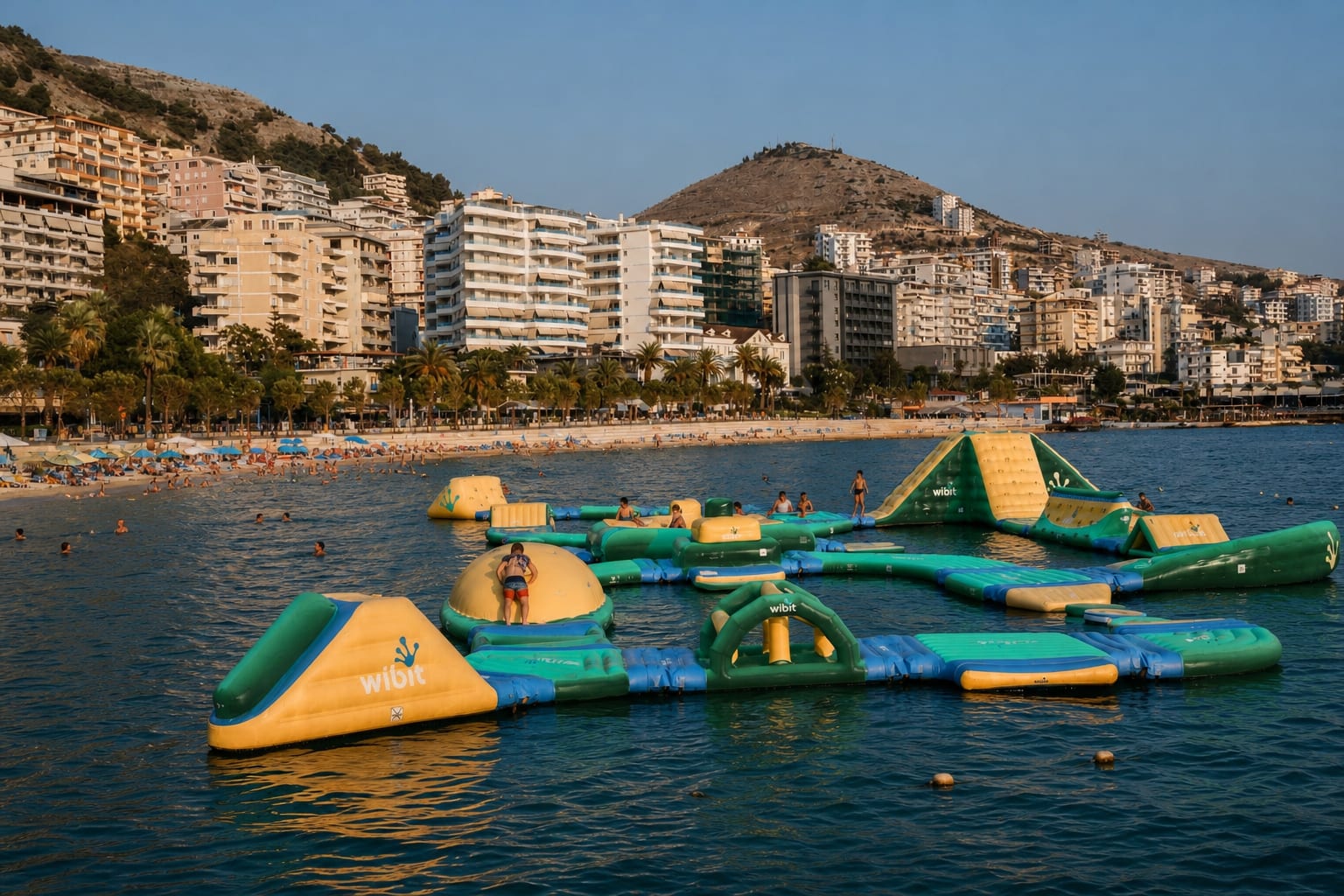 Maestral Beach area along the Sarandë coastline.