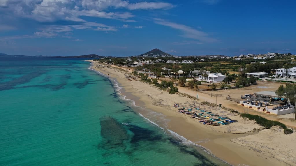 Plaka Beach, a remote coastal destination on Naxos