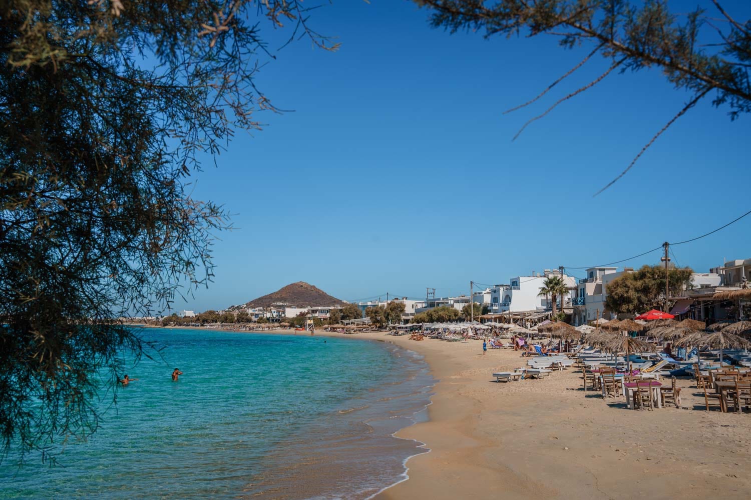 Agia Ana beach area, a popular place to visit in Naxos