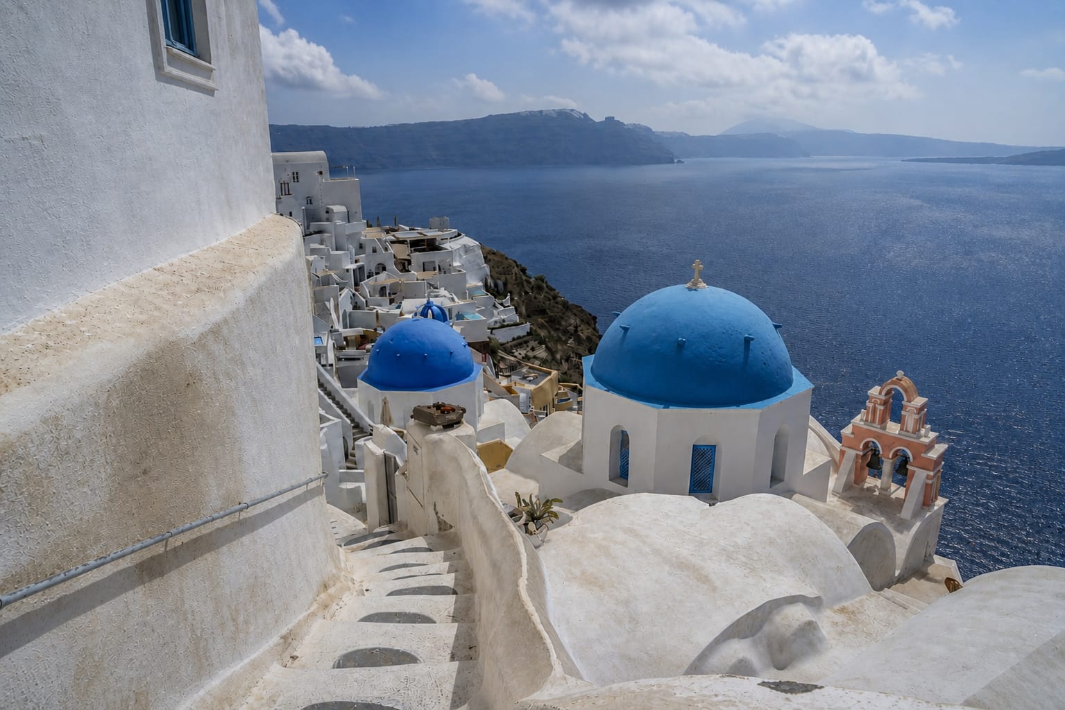 Oia village on Santorini island.