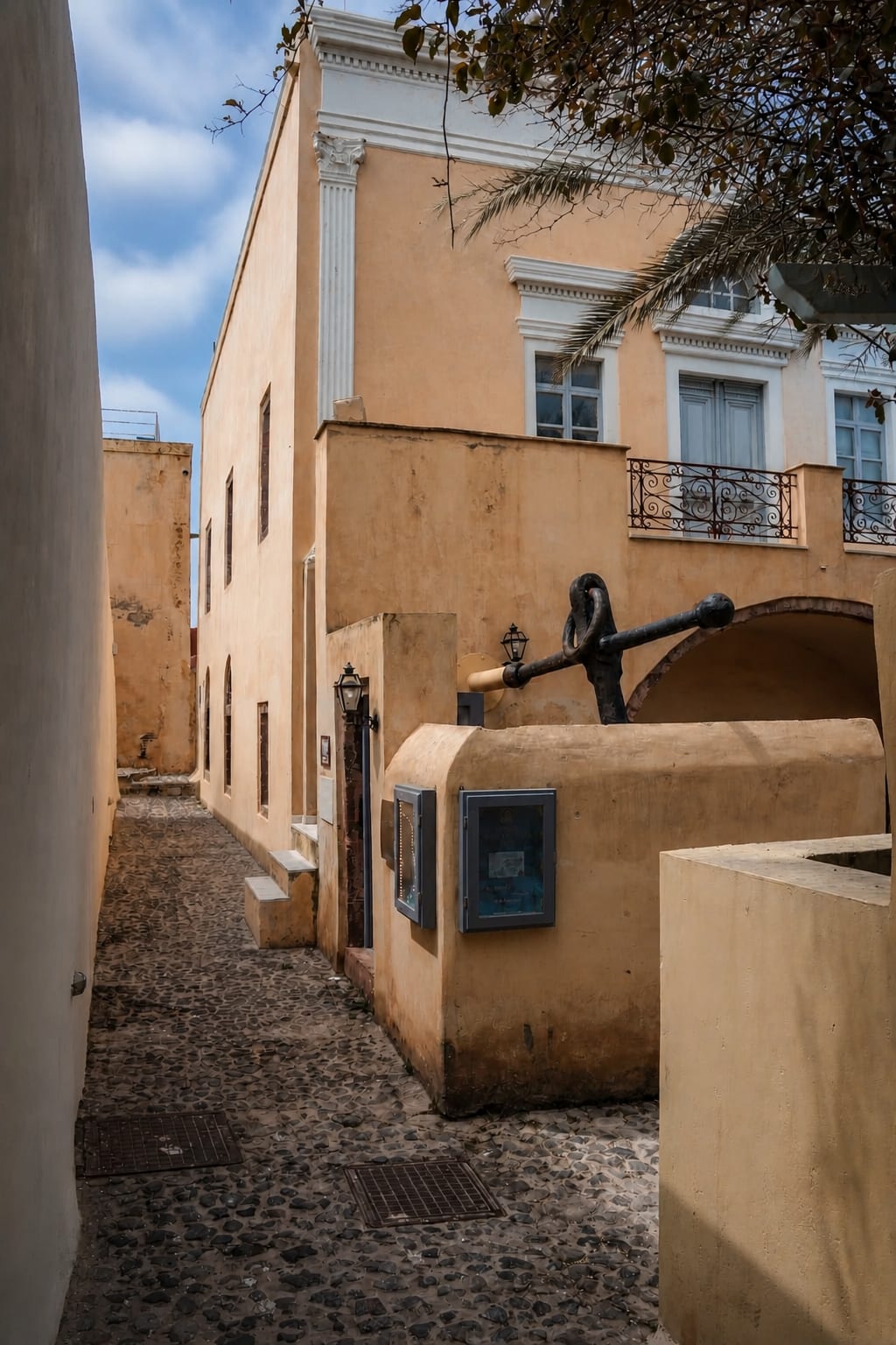 Maritime Museum building in the village of Oia, Santorini