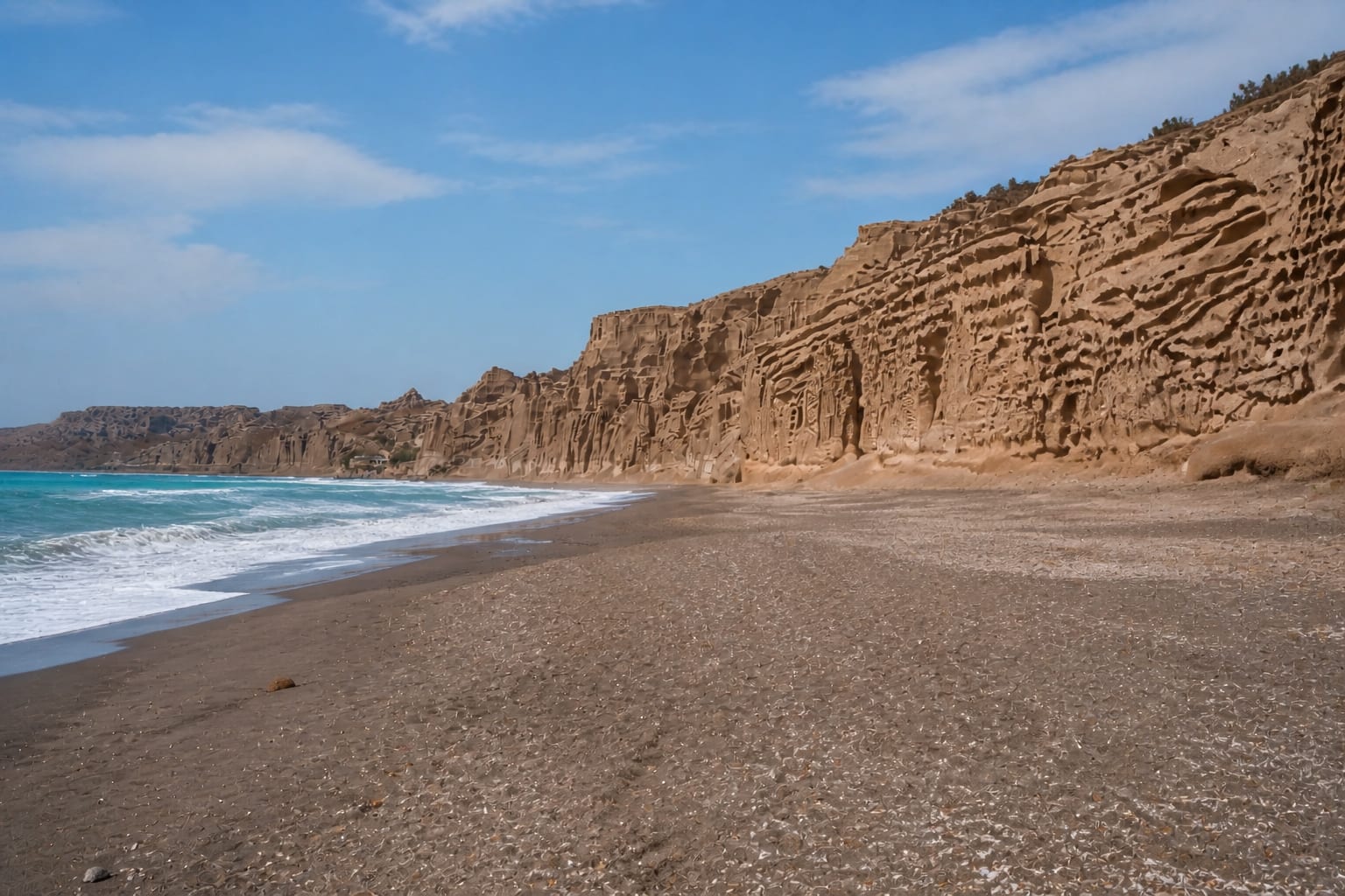 Vlychada Beach, a scenic coastal stop in Santorini